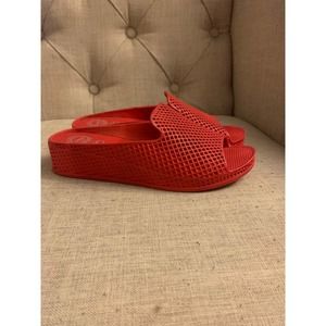 Y2K Jeffrey Campbell Preforated Slip on Platform Mules